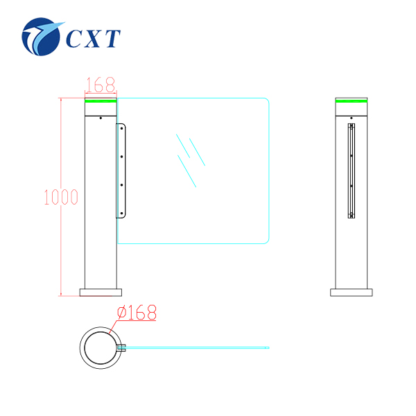 Disabled Security Access Glass Swing Door140S