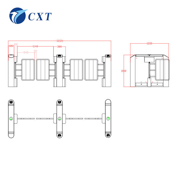  Residential Entrance Stainless Steel Swing Turnstile131B