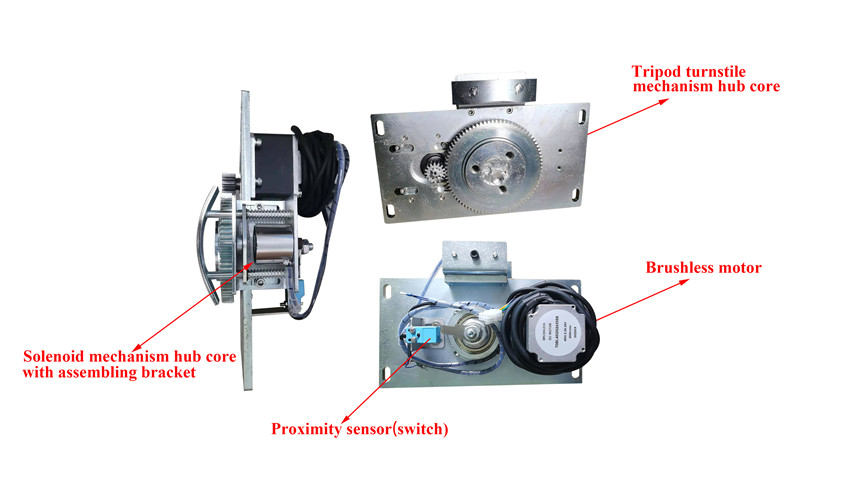 Semi-auto Tripod Turnstile Mechanism/Automatic tripod gate mechanism